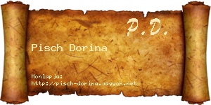 Pisch Dorina névjegykártya